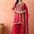 Rani pink sharara set with zardozi work