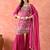 Rani pink gharara set with zardozi & pearl work