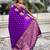 Soft silk dual zari woven saree with bird border
