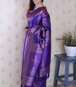 Soft silk bandhani leheriya zari woven saree