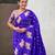 Soft silk dual zari woven saree with nandi border