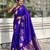 Soft silk dual zari woven saree with nandi border
