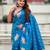 Soft silk dual zari woven saree with nandi border