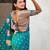 Soft silk dual zari woven saree with nandi border