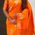 Soft silk dual zari woven saree with nandi border