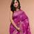 Magenta Bhagalpuri Silk With Slick Golden and White Border