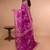 Magenta Bhagalpuri Silk With Slick Golden and White Border