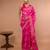Pink Bhagalpuri Silk With White Printed Floral Motives