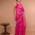 Pink Bhagalpuri Silk With White Printed Floral Motives