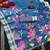 Blue woven linen saree with blouse piece