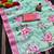 Green woven linen saree with blouse piece