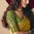 Viscose silk mustard saree with rich zari weaving & designer tassels