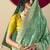 Viscose silk sea green saree with rich zari weaving & designer tassels
