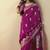 Viscose silk magenta saree with rich zari weaving & designer tassels