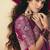 Viscose silk magenta saree with rich zari weaving & designer tassels