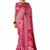 Women pink kashmiri silk zari border work saree