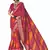 Women pink vicitra soft fabric with digital print saree