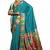 Women Rama green tussar silk with zari border and designer pallu