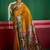 Women mustard tushar silk with zari border and designer pallu