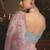 Designer light pink tissue organza saree with all over butta work & heavy stone embellished border
