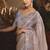 Designer light lilac tissue organza saree with all over butta work & heavy stone embellished border