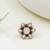 Beaded bloom adjustable ring