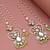 Heart shaped beaded kanauti earrings