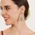 Heart shaped beaded kanauti earrings