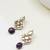 Regal kundan & pearl drop pink earrings