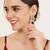 Regal kundan & pearl drop pink earrings