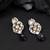 Regal kundan & pearl drop pink earrings