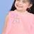 Peach plain net dress