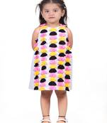 Multicolor embroidered faux polyester dress