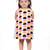 Multicolor embroidered faux polyester dress