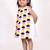 Multicolor embroidered faux polyester dress