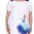 White embroidered faux polyester dress