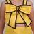 Yellow plain faux polyester dress