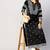 Woman Embroidered Black Rayon Kurti