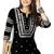 Woman Embroidered Black Rayon Kurti