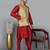 Men’s maroonkurta churidar with blue flower waistcoat (rg-19556-36)