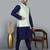 Men’s navy blue kurta churidar with green feather printed waistcoat (rg-19563-36)