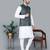 Men’s cream kurta churidar with printed black box waistcoat (rg-19566-36)