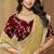 Yellow zari and cords georgette saree with designer blouse fabric