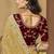 Yellow zari and cords georgette saree with designer blouse fabric