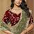 Mehendi zari and cords georgette saree with designer blouse fabric