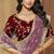 Lavender zari and cords georgette saree with designer blouse fabric