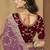 Lavender zari and cords georgette saree with designer blouse fabric