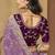 Light purple zari and cords georgette saree with designer blouse fabric