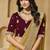 Yellow zari and cords soft silk saree with designer blouse fabric