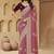 Dark gajri zari and cords soft silk saree with designer blouse fabric